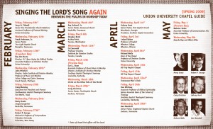 Union University - Spring 09 Chapel Guide