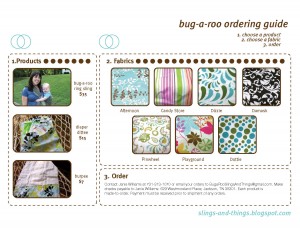 Old bug-a-roo brochure (back)