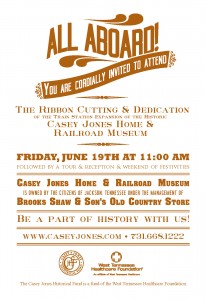 Invitation for the Casey Jones Home & Railroad Museum